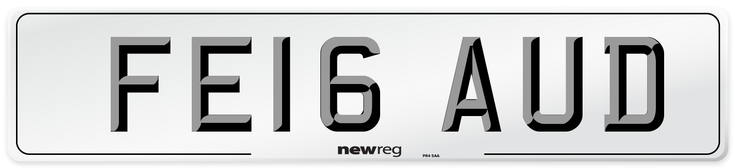 FE16 AUD Number Plate from New Reg